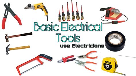 Basic Electrical Tools Youtube