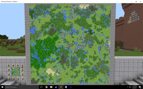 My Giant Map Wall 256 Maps Made In Survival Mode Rminecraft
