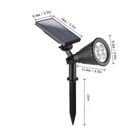 Led Solar Energie Garten Lampe Scheinwerfer Ich Grandado