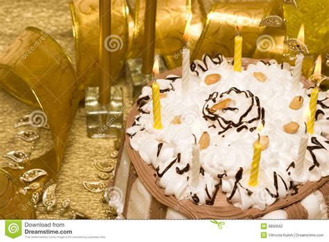 Birthday Table With Cake Stock Photo Image Of Commemorate 8890562