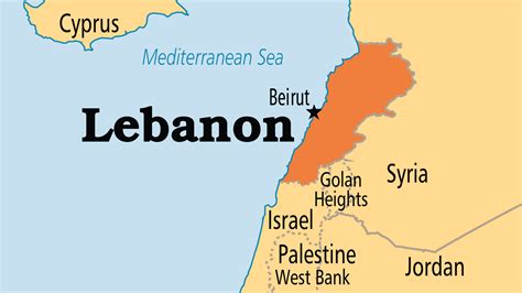 Lebanon Location In World Map United States Map