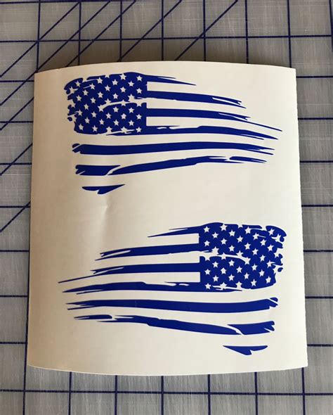 Custom Vinyl Decal Vinyl Decals Flag Decal Flag Face America Flag