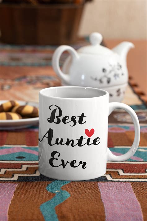 Best Auntie Ever Coffee Mug Auntie Gift From Niece Or Nephew Etsy