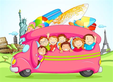 Kids Enjoying School Trip Stock Vector Illustration Of People 30148924