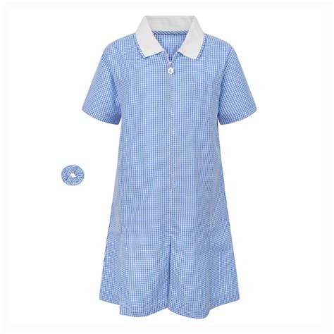 Girls Blue Gingham Summer Dress Watford School Uniforms