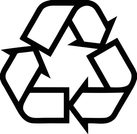 Trash Icon Recycle Icon Black Silhouette Recycle Symbol Design