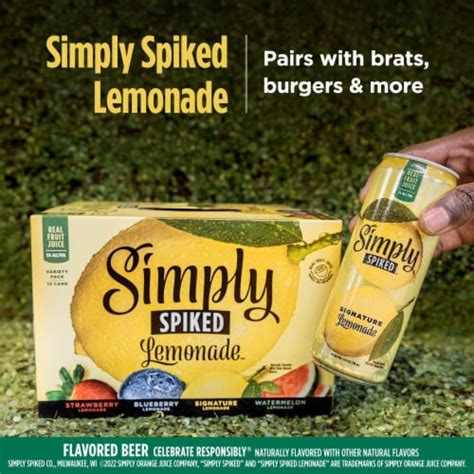 Simply Spiked Hard Lemonade Variety Pack 12 Cans 12 Fl Oz King Soopers