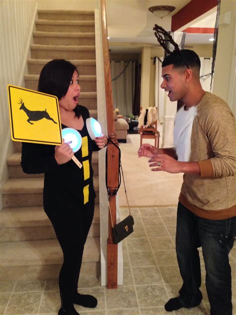 Diy Funny Couples Costumes A Deer In Headlights Costume Sofun