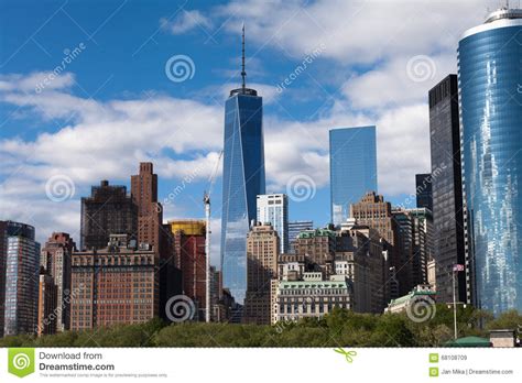 New York City Downtown Manhattan Skyline During Sunny