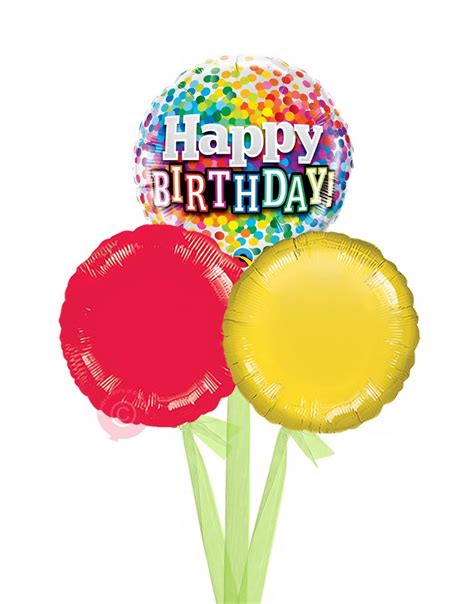 Personalised Happy Birthday Rainbow Confetti Balloons
