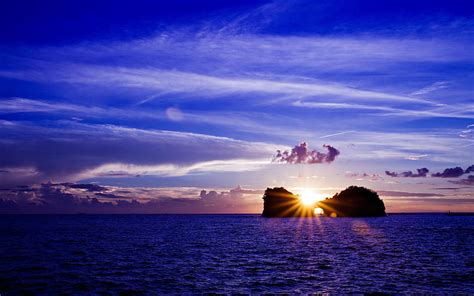 1920x1080px 1080p Free Download Beautiful Sea And Sky Rocks Sun