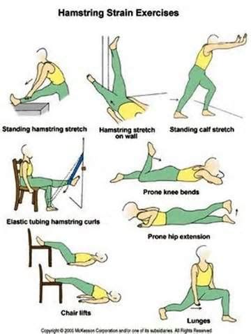 Stretches For A Strained Hamstring Muscle Pull Muscle Pull