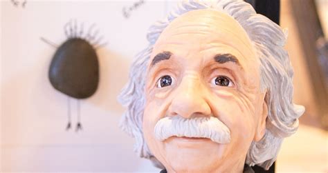 Albert Einstein Büste Handmodelliert Albert Einstein Skulptur Büste