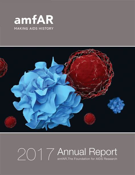 annual report 2017 amfar the foundation for aids research cover photo a dendritic cell