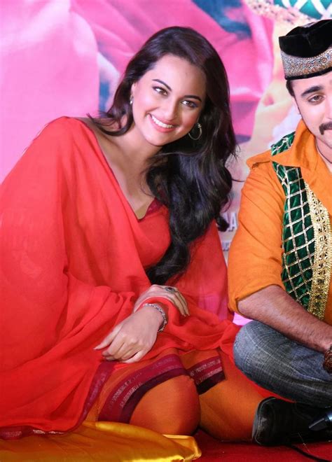 Indian Actress Sonakshi Sinha Spicy Stills In Colorful Red Dress In 2022 Indian Actresses