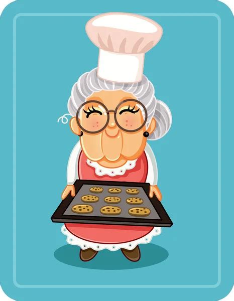 Grandma Baking Clipart