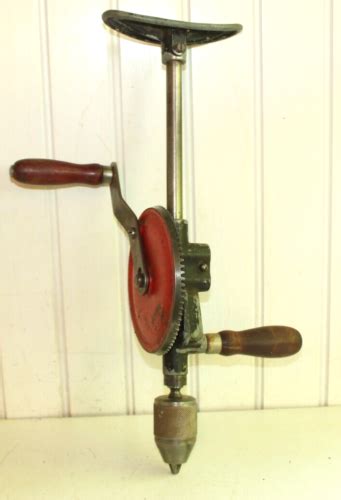 J Vintage Dunlap Brace Two Speed Eggbeater Hand Drill Made In Usa Ebay