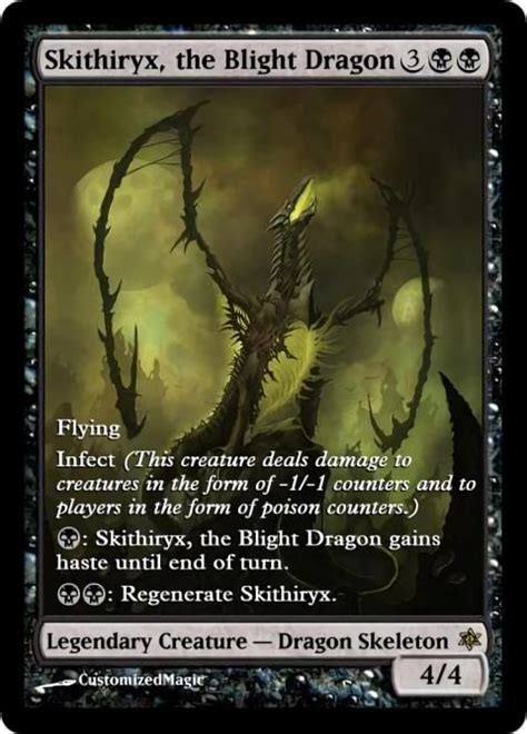 Skithiryx The Blight Dragon Magic The Gathering Proxy Cards