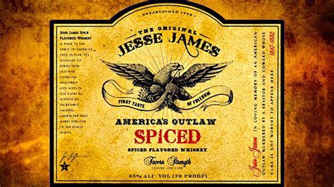 Jesse James American Outlaw Spiced Straight Bourbon Whiskey