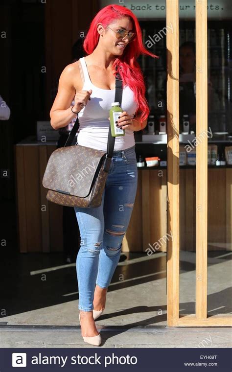 Download This Stock Image Natalie Eva Marie Stops At Pressed Juicery
