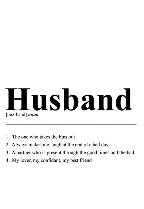 Husband Definition Print A4 Print T For Him Hungry Etsy Definition Quotes Husband Quotes