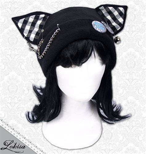 Cat Ear Hat Anime Hats Fleece Hat Cat Ears Hat