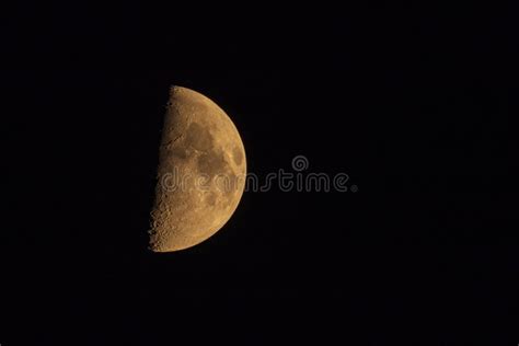 Growing Moon In The Night Sky Stock Image Image Of Lunar