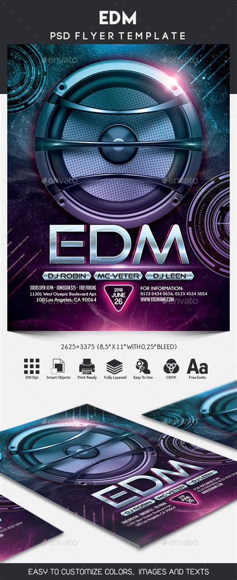 Edm Flyer Design Template Psd Download Here