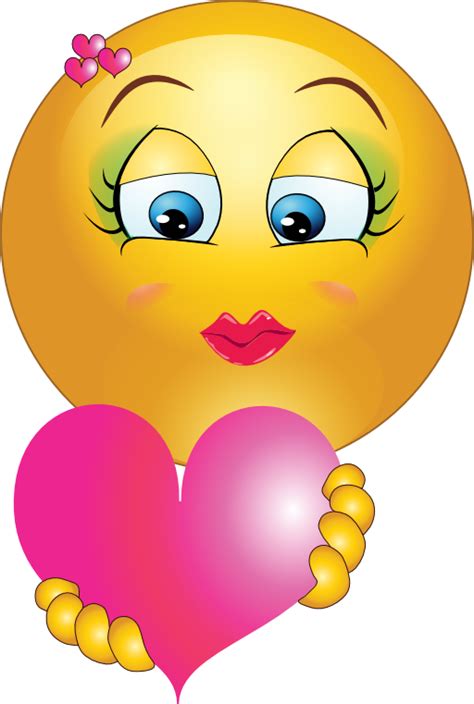cute girl heart emoticon smiley clipart i2clipart royalty free public domain clipart