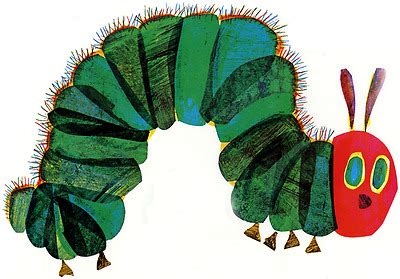 „nachts, im mondschein, lag auf einem blatt ein kleines ei. „der nächste tag war wieder ein sonntag. DIE KLEINE RAUPE Nimmersatt Eric Carle Keramik Raupe ...