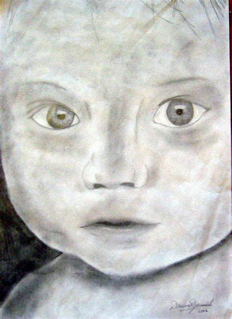 Sad Baby Face Drawing By Dianovich Diana
