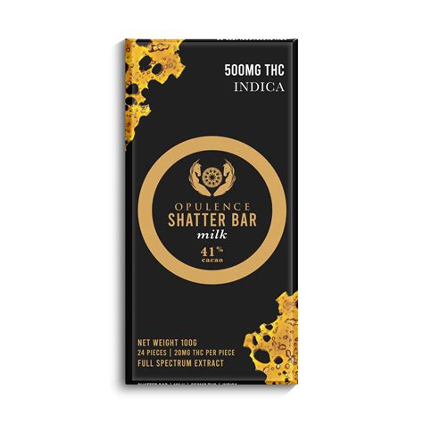 Shatter Bar 500mg Thc Indica Milk Opulence