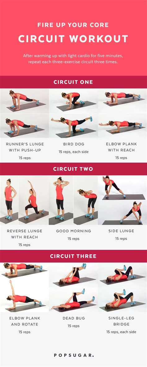 Fire Up Your Core Circuit Workout Circuit Workout Easy Ab Workout Workout Moves