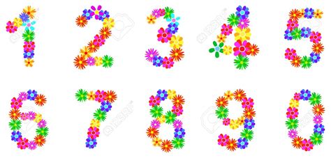 Floral Numbers Clipart Free Download On Clipartmag