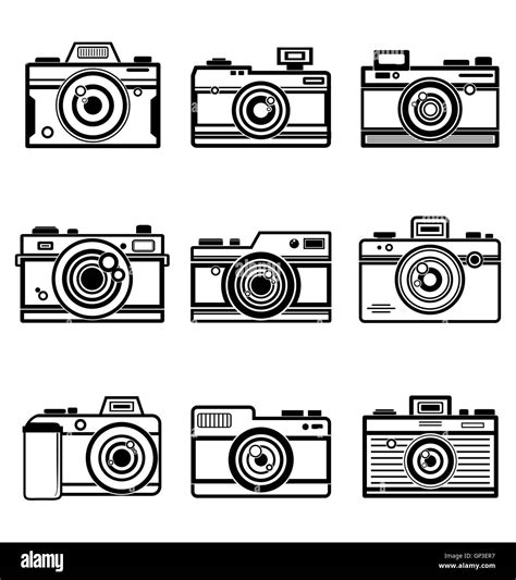 Set Of Outline Camera Icon Stock Vector Image And Art Alamy