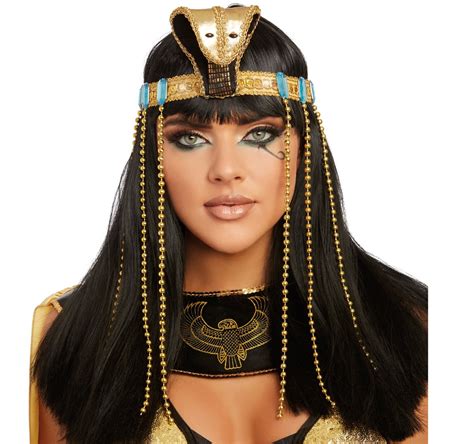 cleopatra haarband kobra Ägypterin kostüm zubehör für damen