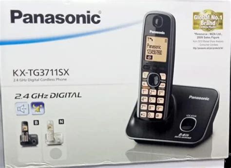 Digital Black Panasonic Cordless Phone Kx Tg3711sx At Rs 3300 In New Delhi