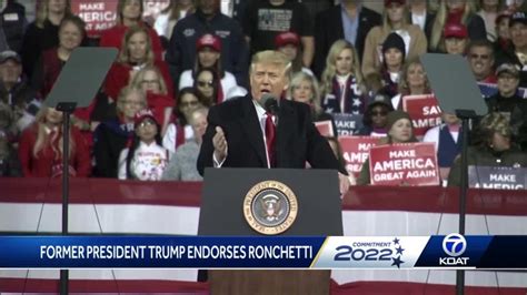 Former President Donald Trump Endorses Mark Ronchetti Video