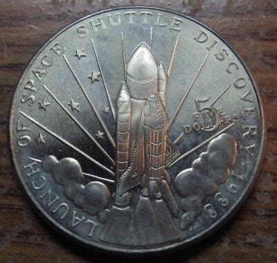 1988 Launch Of Space Shuttle Discovery Marshall Islands 5 Coin EBay