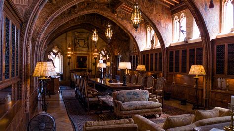 Oc Inside The Gothic Study Of Hearst Castle In San Simeon California
