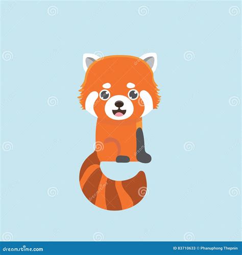 Red Panda Stock Vector Illustration Of Sweet Leaf 83710633