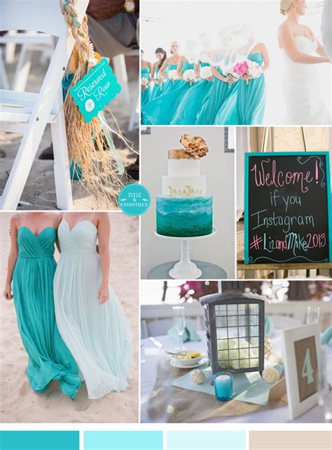 Colour pallete, color palate, house colors, color schemes, color pallets, color trends, color, color palette, color design. Top 5 Beach Wedding Color Ideas for 2015 | Tulle ...