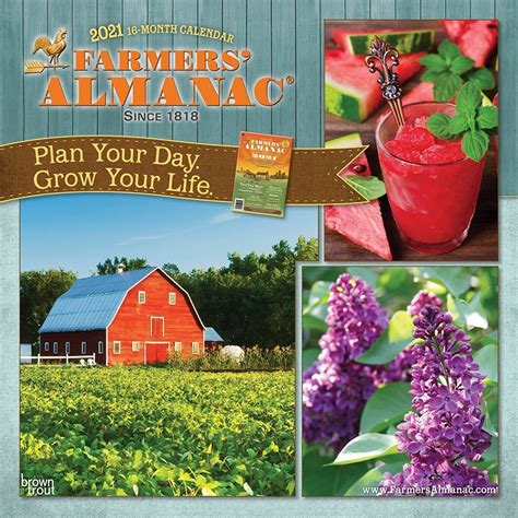 Farmers Almanac Gardening 2021 Wall Calendar Farmers Almanac Farm