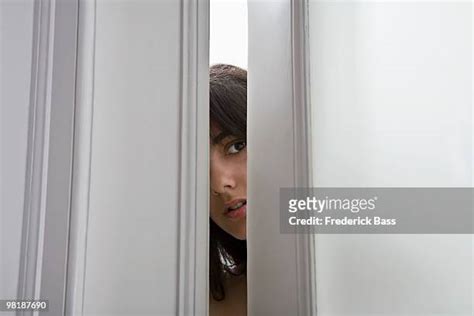 Peeking Through Door Photos And Premium High Res Pictures Getty Images