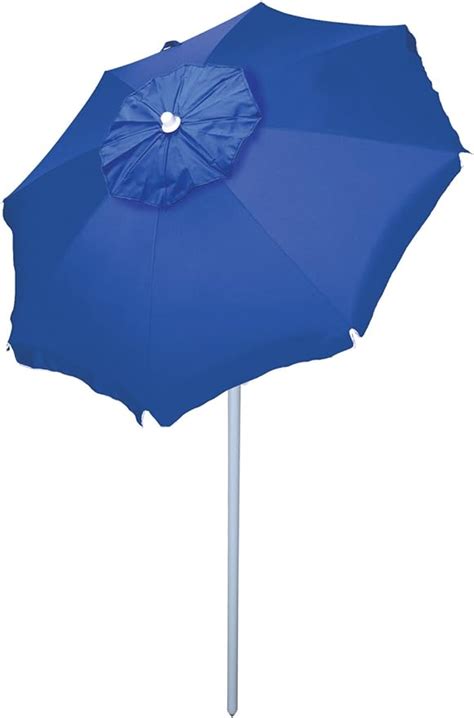 Rio Beach 6 Beach Umbrella With Sun Block Blue Amazonca Sports