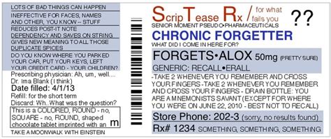 My printable gag prescription label templates make it easy to give a fun homemade gift to anyone who appreciates a practical joke. Funny, personalized, fake prescriptions for modern life by ...