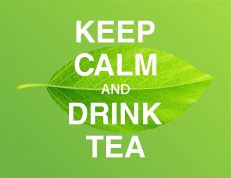 Premium Vector Keep Calm And Drink Tea Motivational Poster