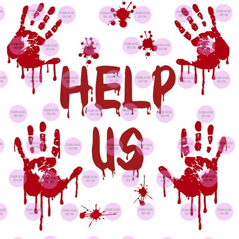 Bloody Hand Prints Svg Bloody Hand Decal Digital Download Etsy