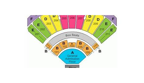 white oak amphitheater seating chart