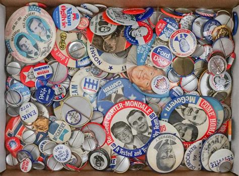 Group Of Vintage Political Buttons